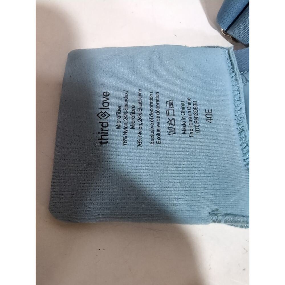 Lot of 3 ThirdLove 24/7 Classic Second Skin 40E Underwire Bras Black Nude Blue - Picture 3 of 7
